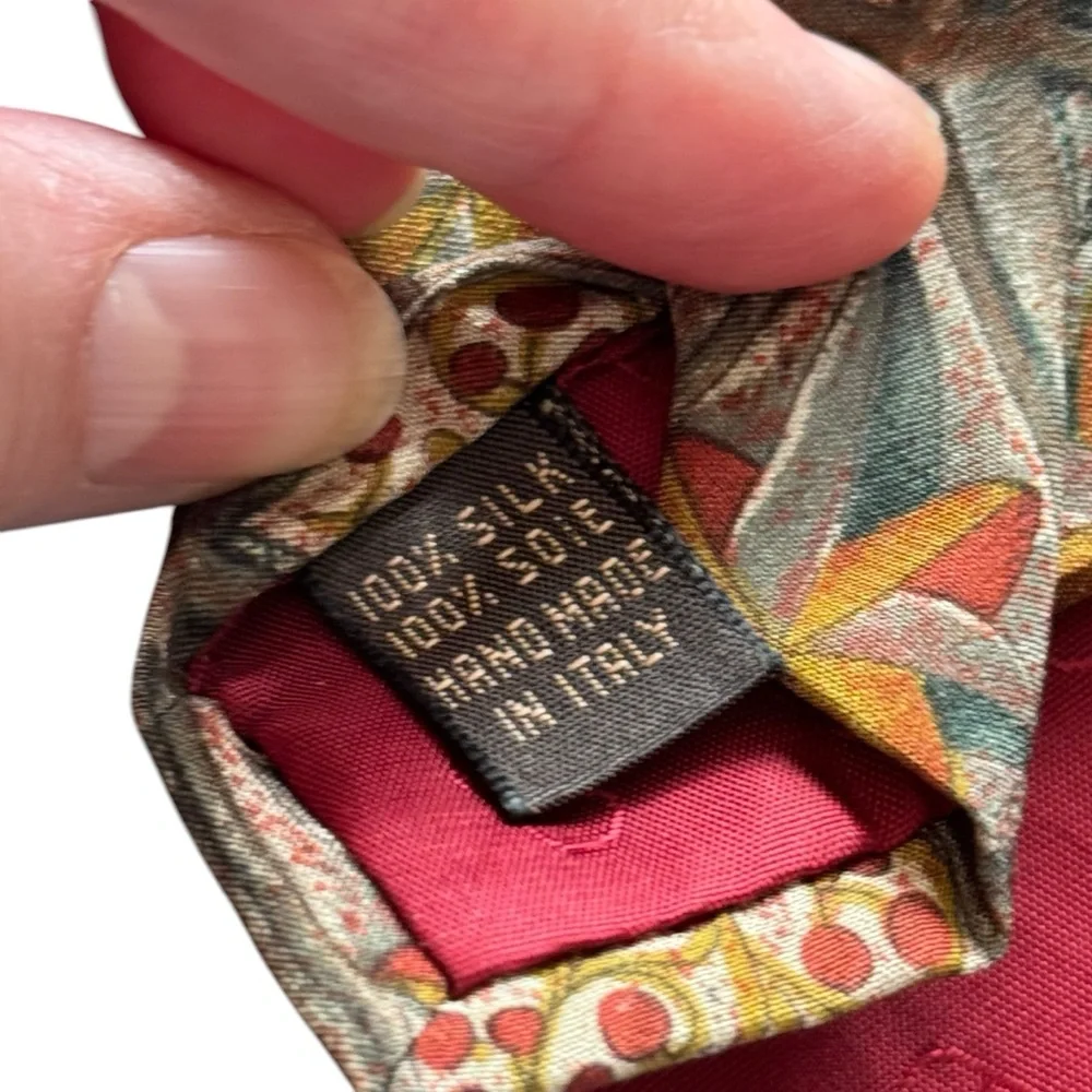 Men’s Valentino Cravatte Silk Neck Tie Handmade in Italy